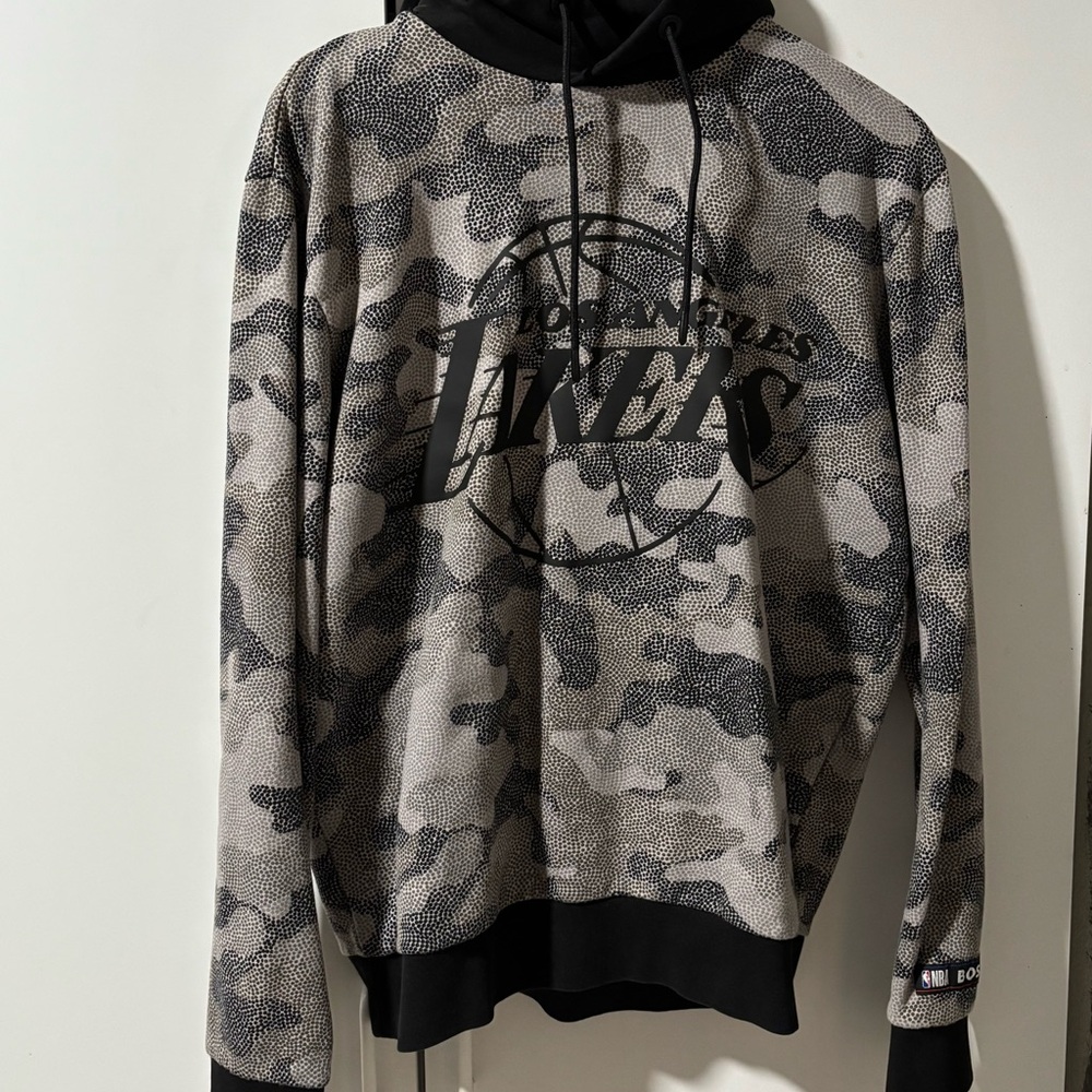 Hugo Boss X NBA Los Angeles Lakers Men's Camo Pullover Hoodie